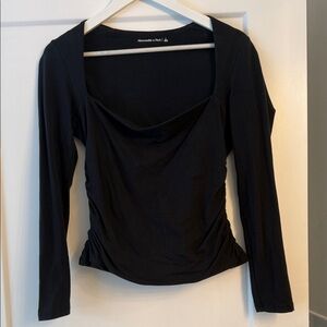 Abercrombie & Fitch Black Long Sleeve Top